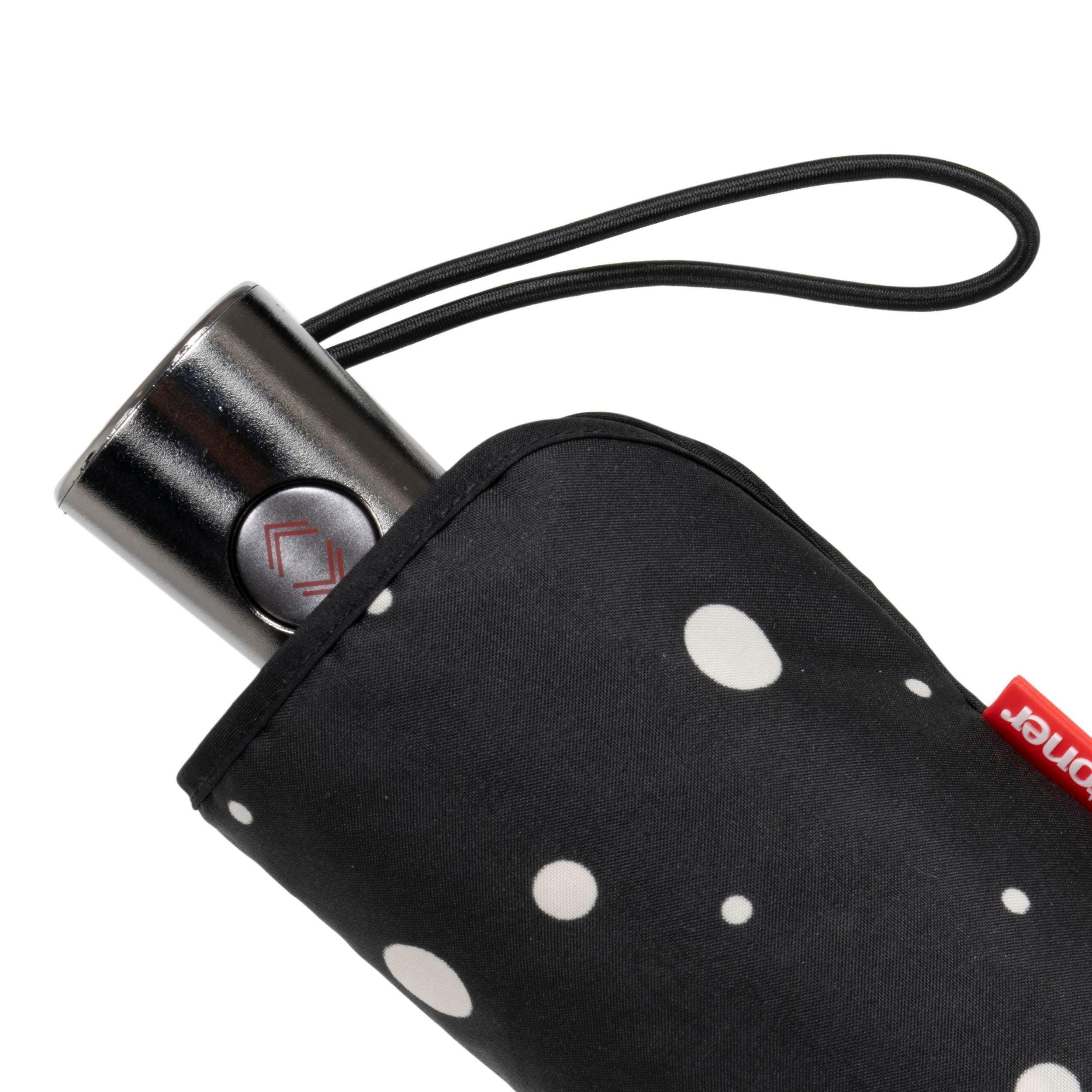 Ombrello X-TRA SOLIDE ALPHA 23 cm a pois nero/giallo 5/5