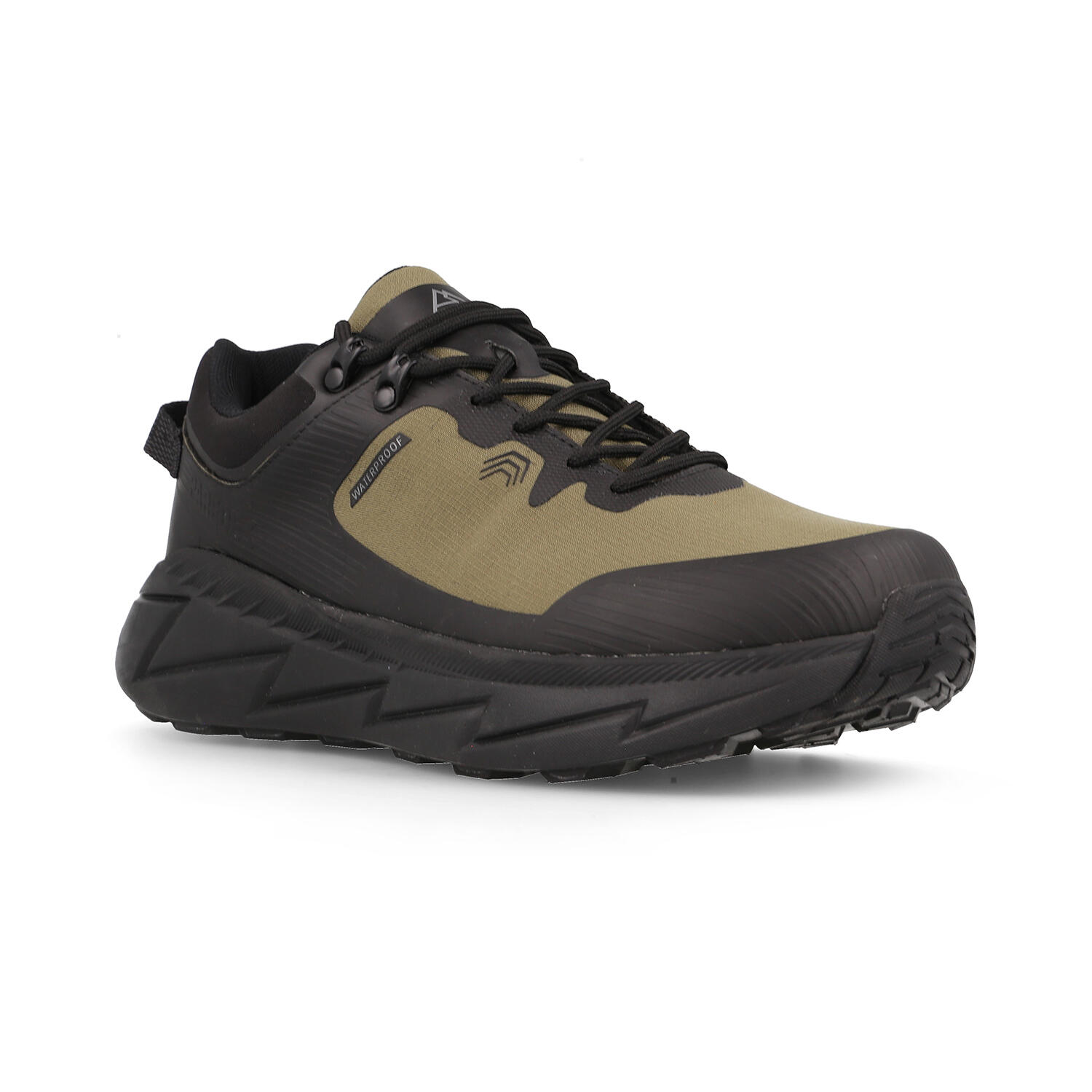 Zapatillas trekking Hombre impermeables Llaurí kaki 2/5