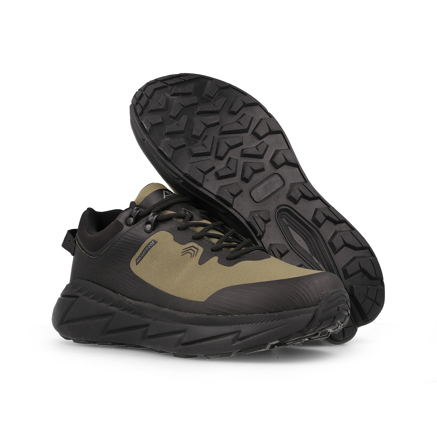 Zapatillas trekking Hombre impermeables Llaurí kaki 5/5