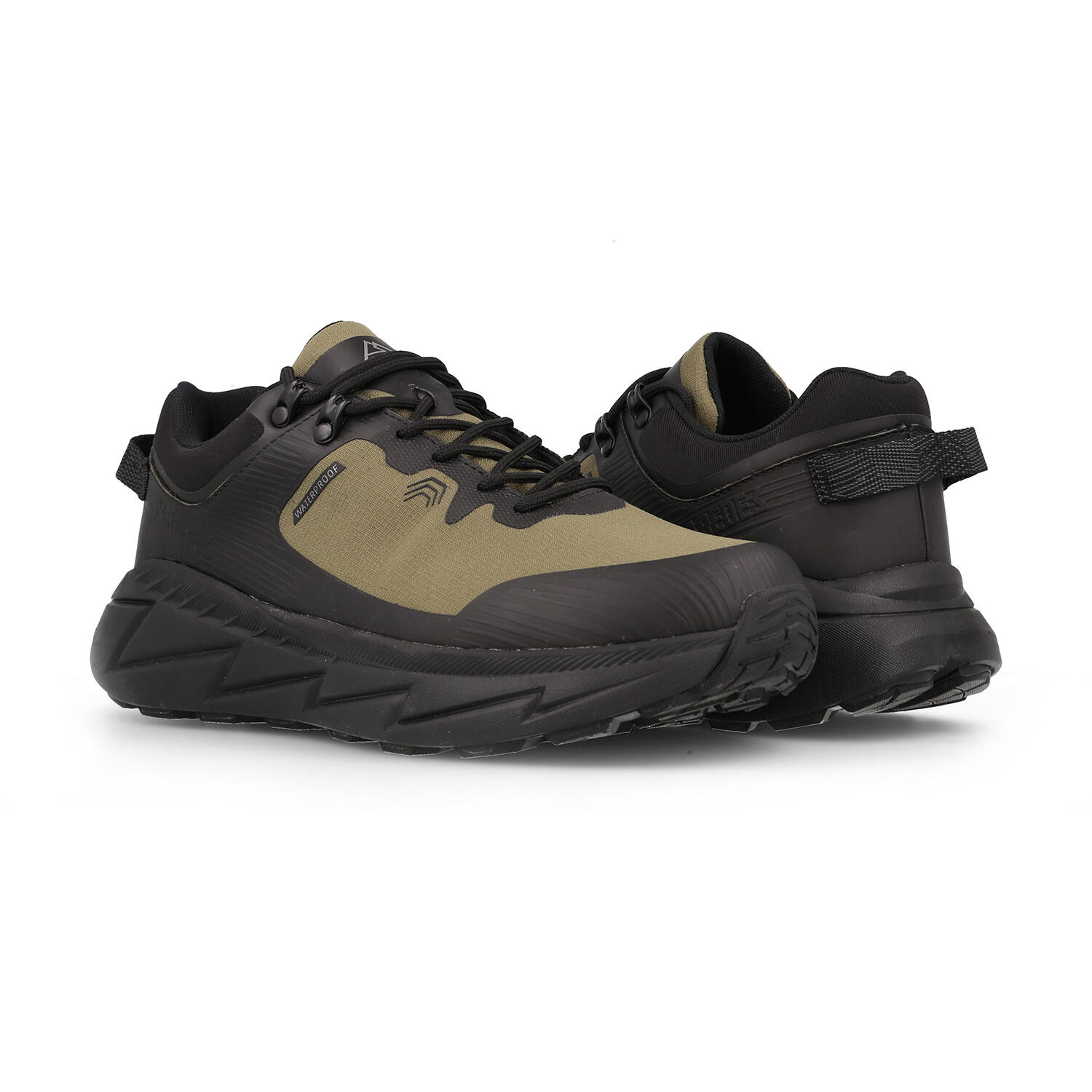 Zapatillas trekking Hombre impermeables Llaurí kaki 4/5