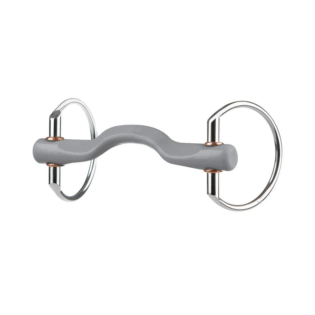 Olive bit for horse with tongue port, hard Beris Konnex