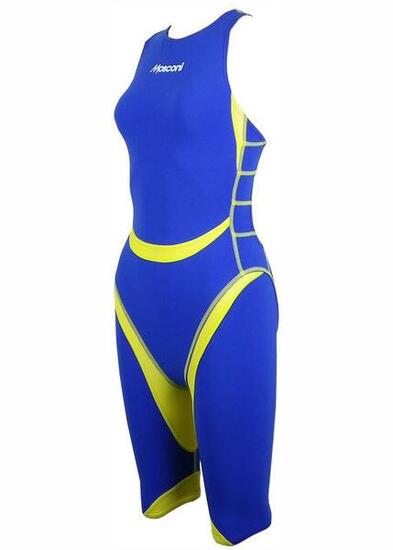 Combinaison triathlon Mosconi Shark femme bleu/vert électrique taille 34