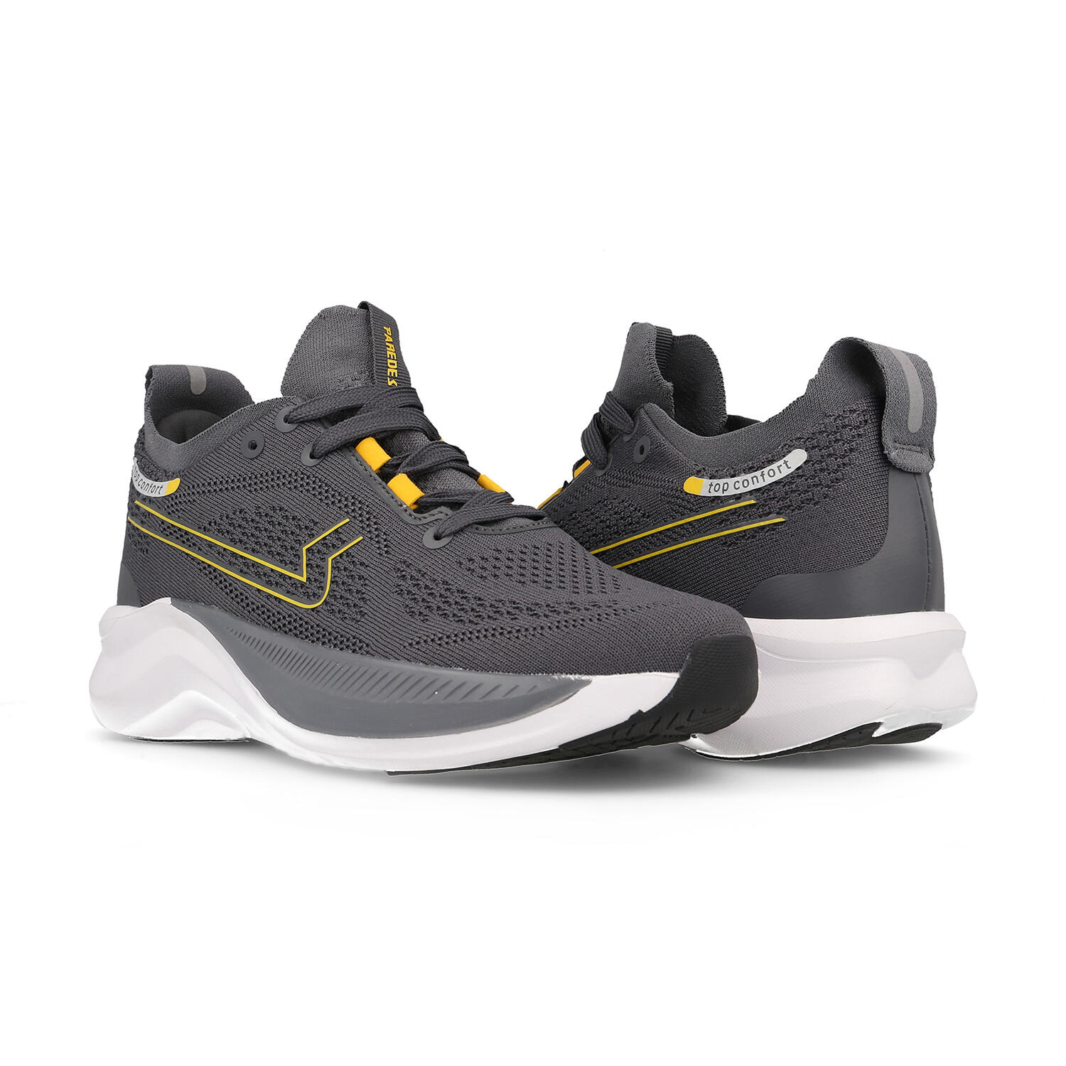 Zapatillas deportivas Hombre Alfarnate gris oscuro 4/5