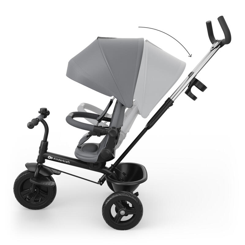 Tricicletă KinderKraft ASTON 2 PLUS GRI