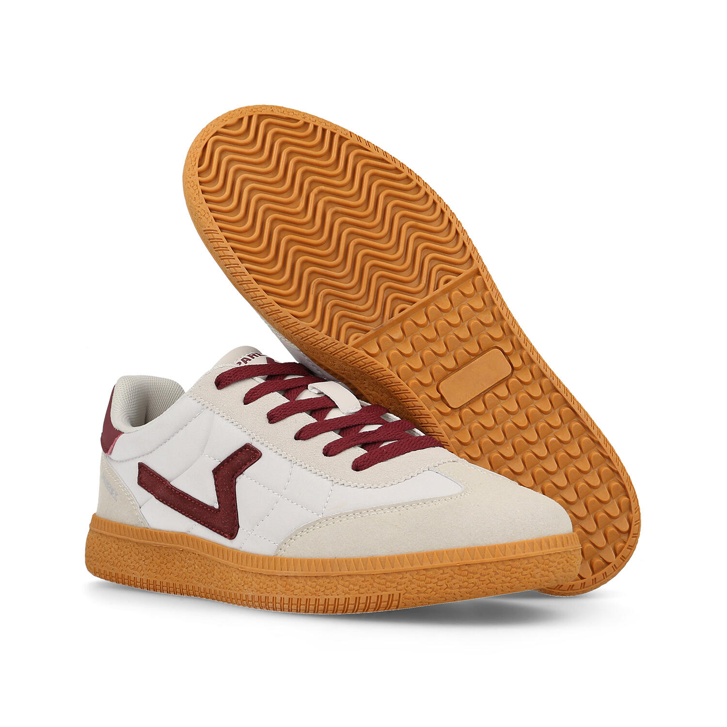 Zapatillas casual Hombre Icod blanco y rojo 5/5