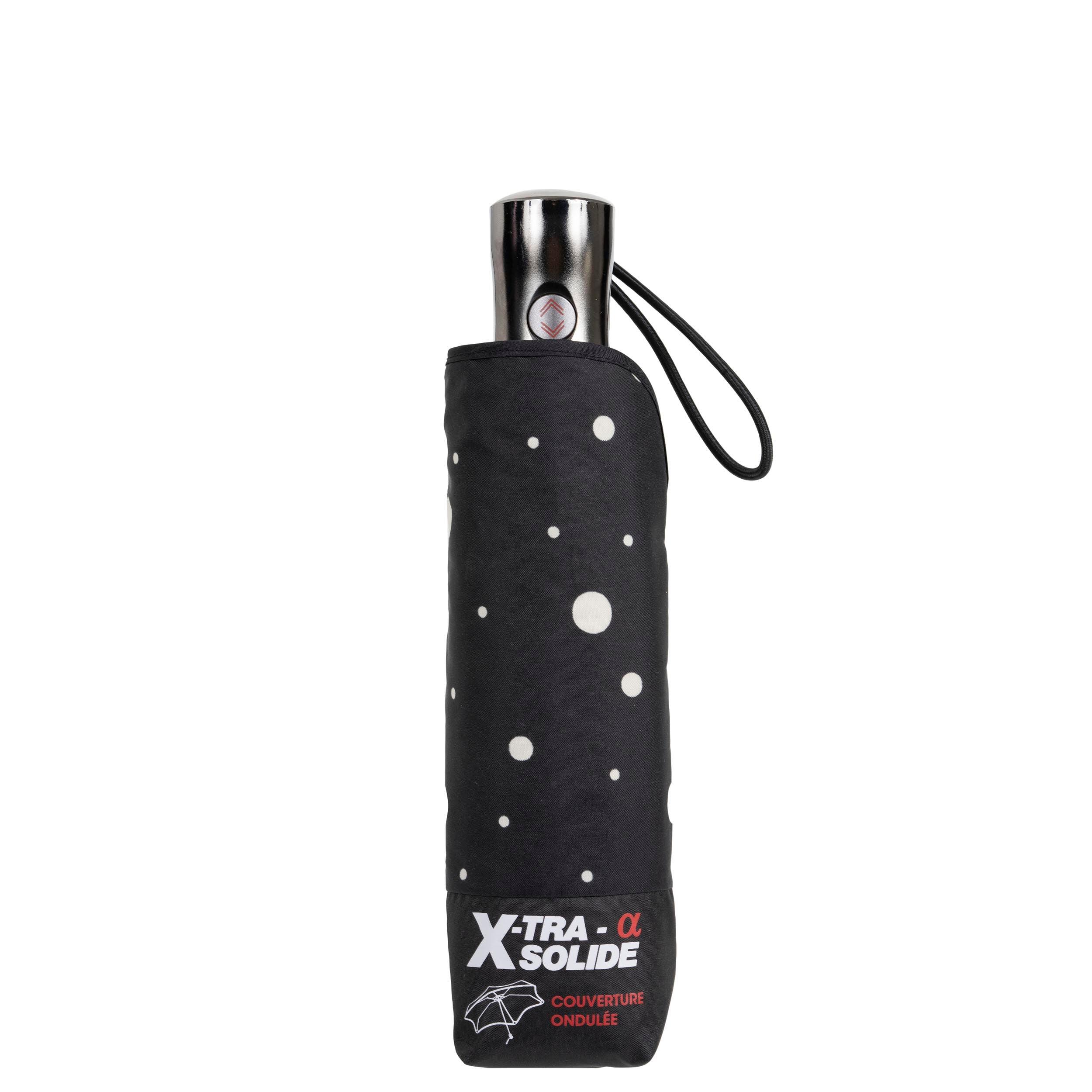 Ombrello X-TRA SOLIDE ALPHA 28 cm a pois nero/giallo 4/5