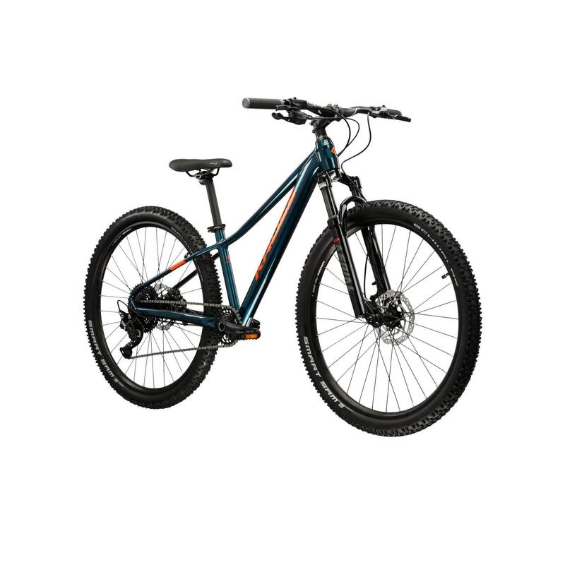 Bicicletă copii Kross Level Jr 5.0 XS 26 inch albastru/portocaliu