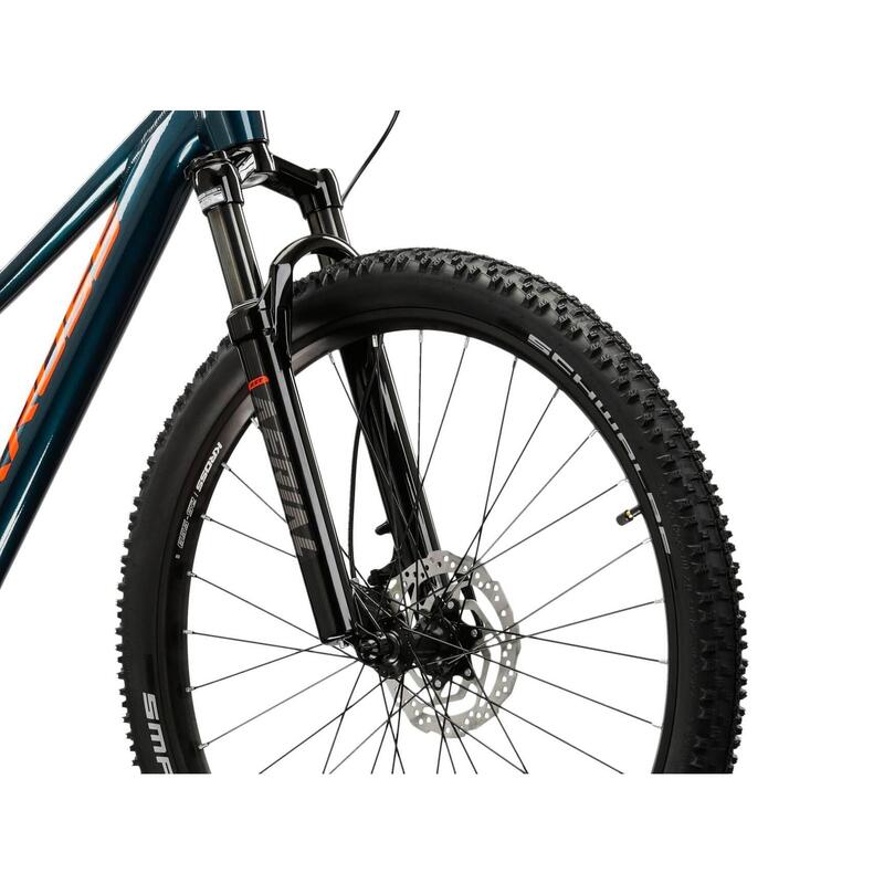 Bicicletă copii Kross Level Jr 5.0 XS 26 inch albastru/portocaliu