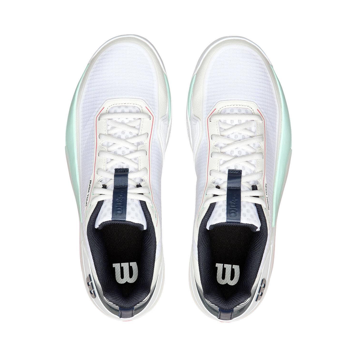 Wilson Rush Tour 5 Clay Blanc/turquoise/corail Wrs338260 5/6