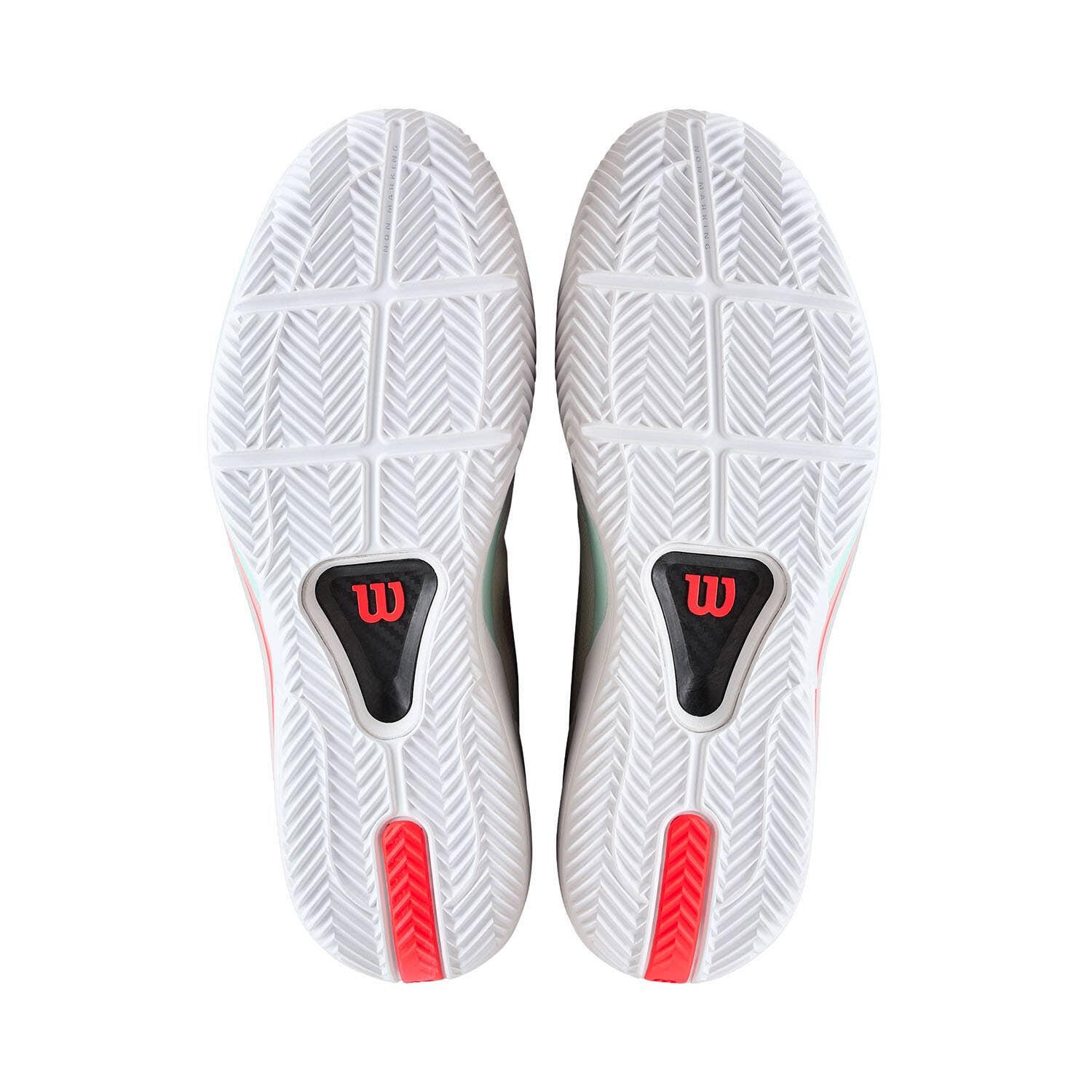 Wilson Rush Tour 5 Clay Blanc/turquoise/corail Wrs338260 6/6