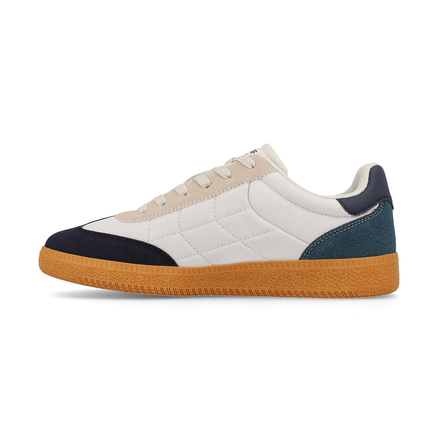 Zapatillas casual Hombre Icod blanco y azul marino 3/5
