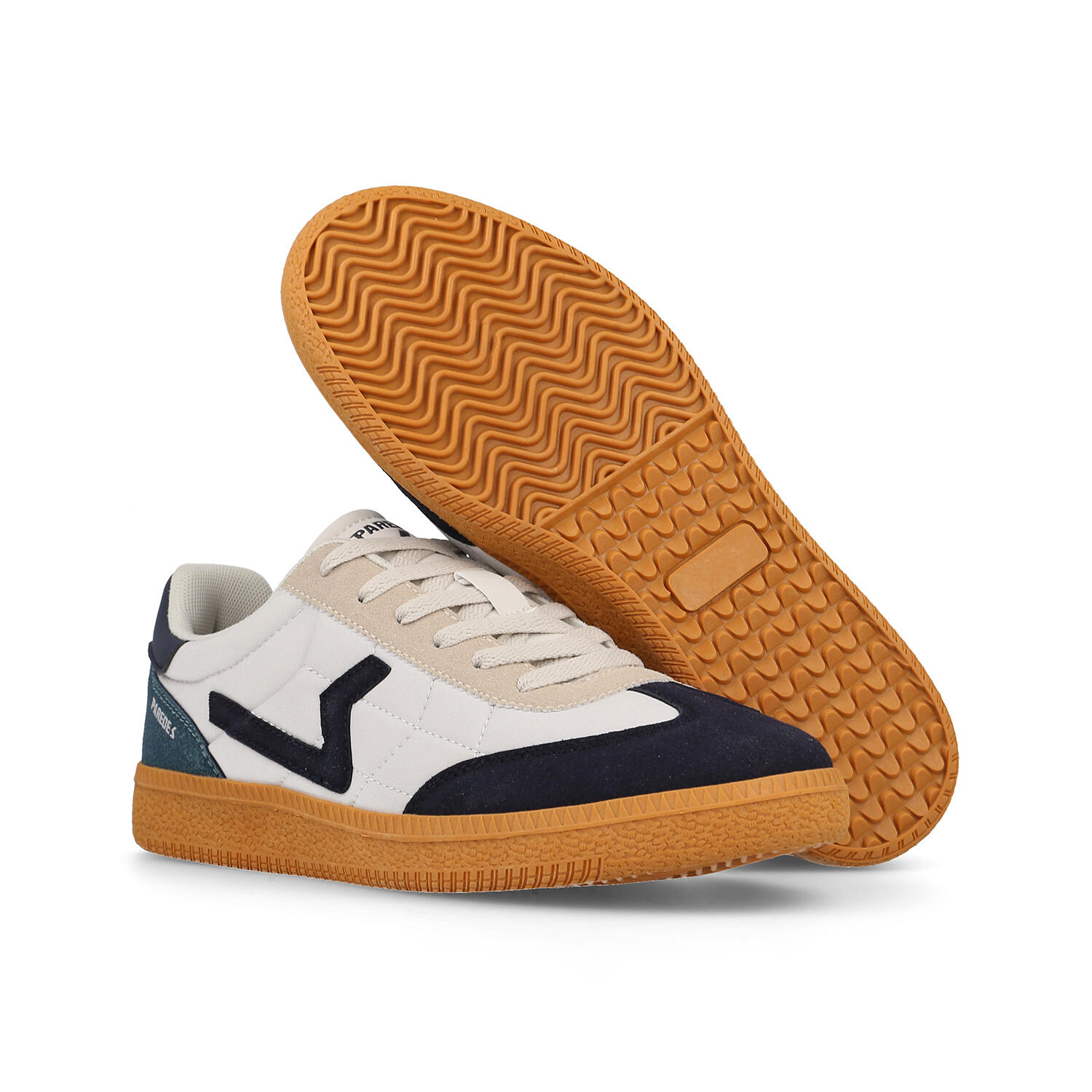 Zapatillas casual Hombre Icod blanco y azul marino 5/5