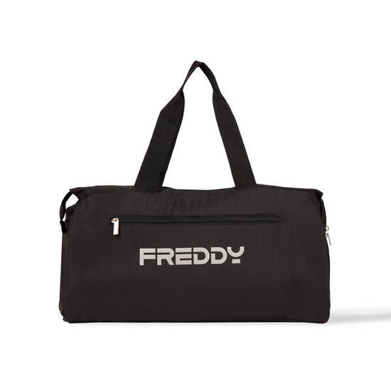 Borsa palestra in nylon con tasche esterne e logo FREDDY