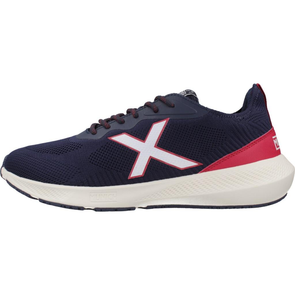 MUNICH LOOP Sneakers Sportive Knit Blu Marino e Bordeaux 2/5