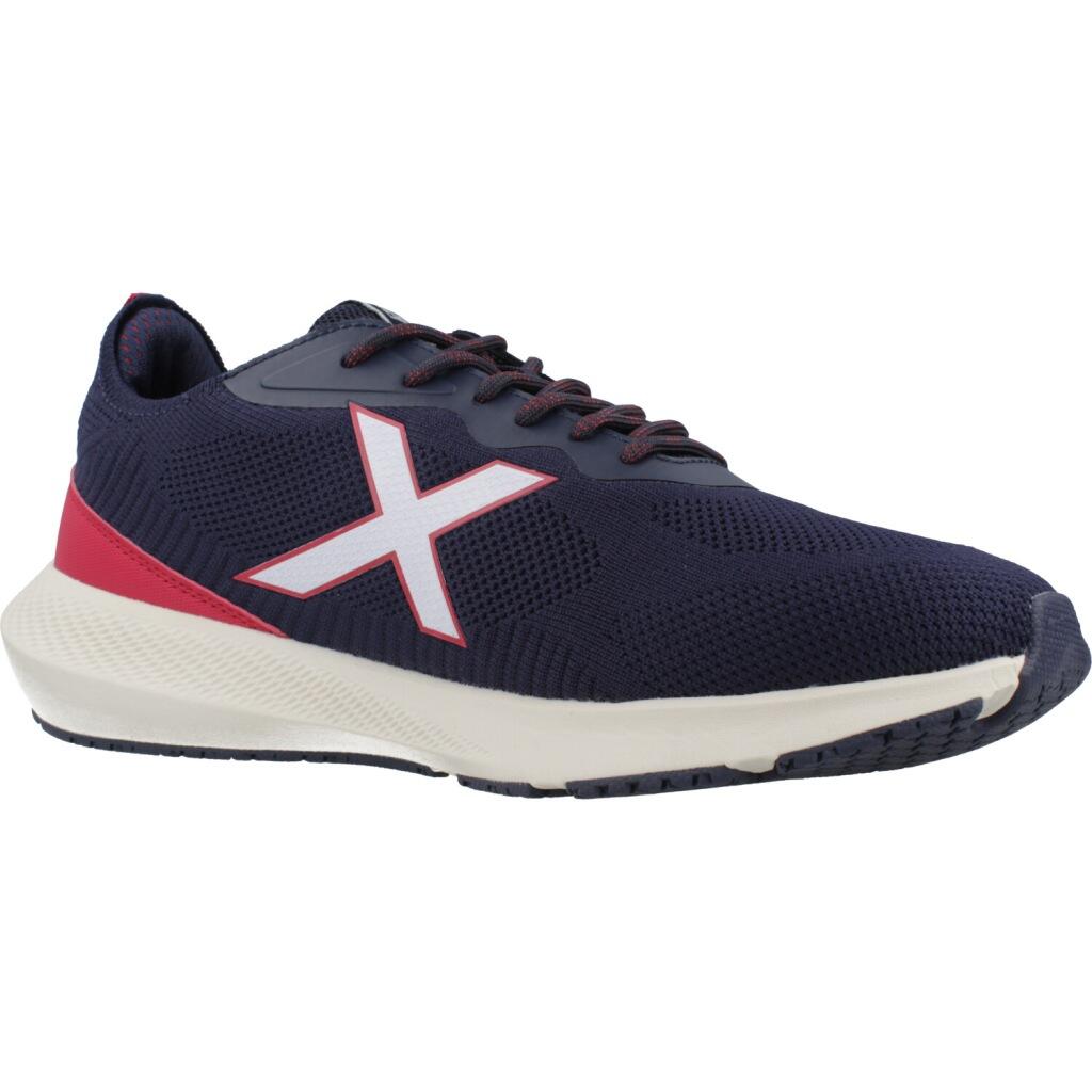 MUNICH LOOP Sneakers Sportive Knit Blu Marino e Bordeaux 5/5