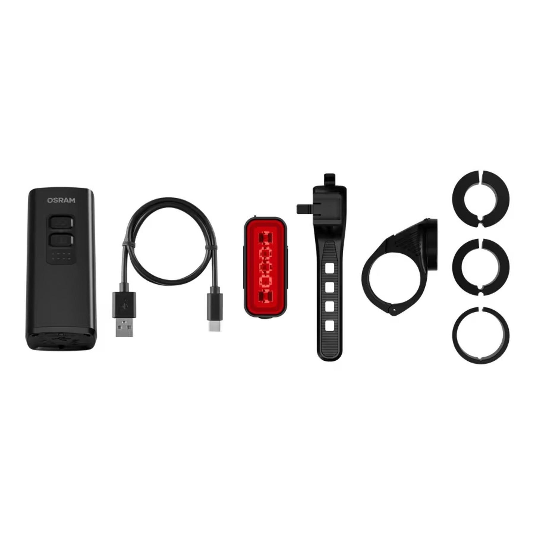 Wiederaufladbares USB-C Vorder- und Rücklicht Osram Multi Beam X1000 4/4