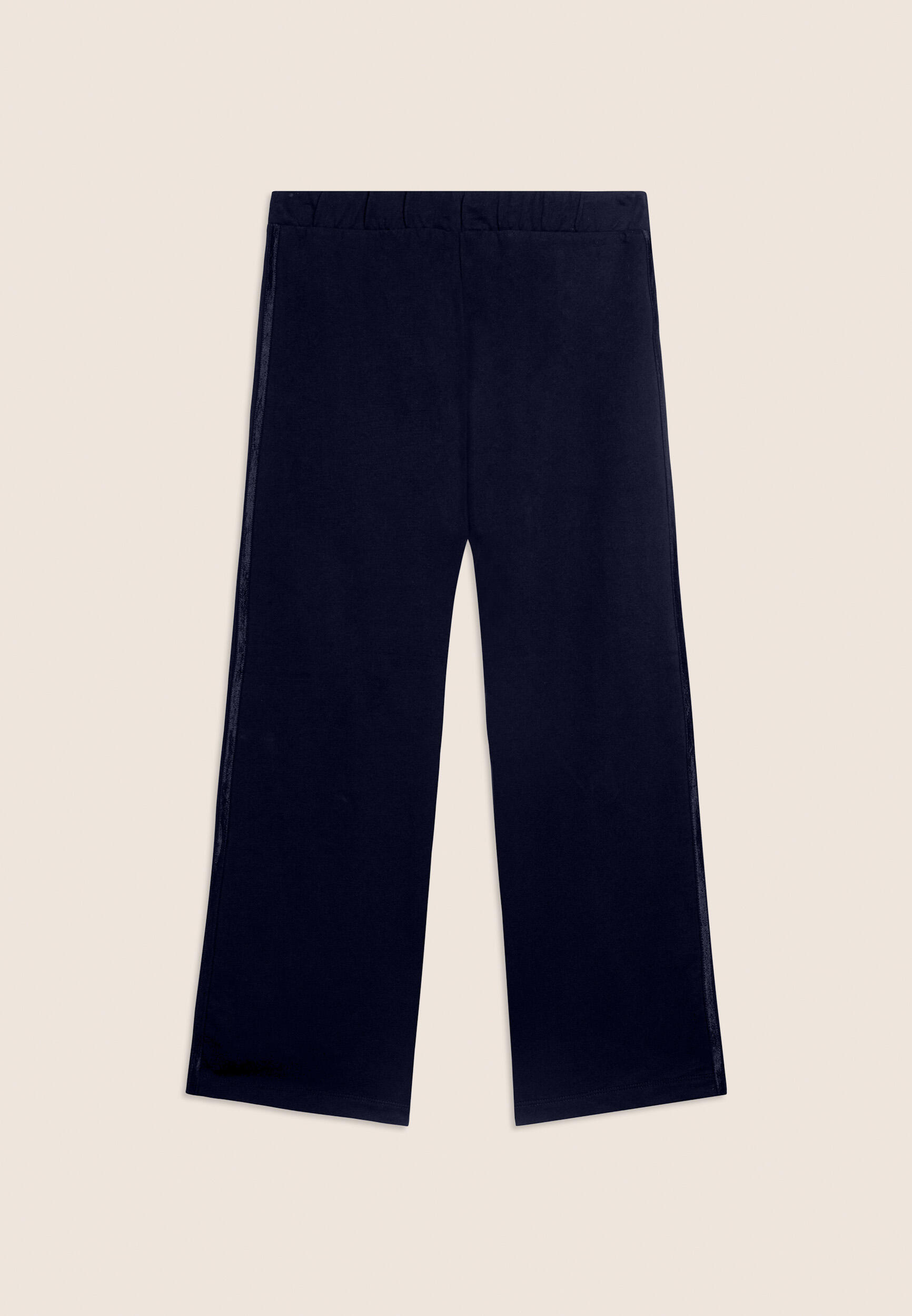 Pantalón deportivo cropped de corte cómodo y pernera ancha 2/3