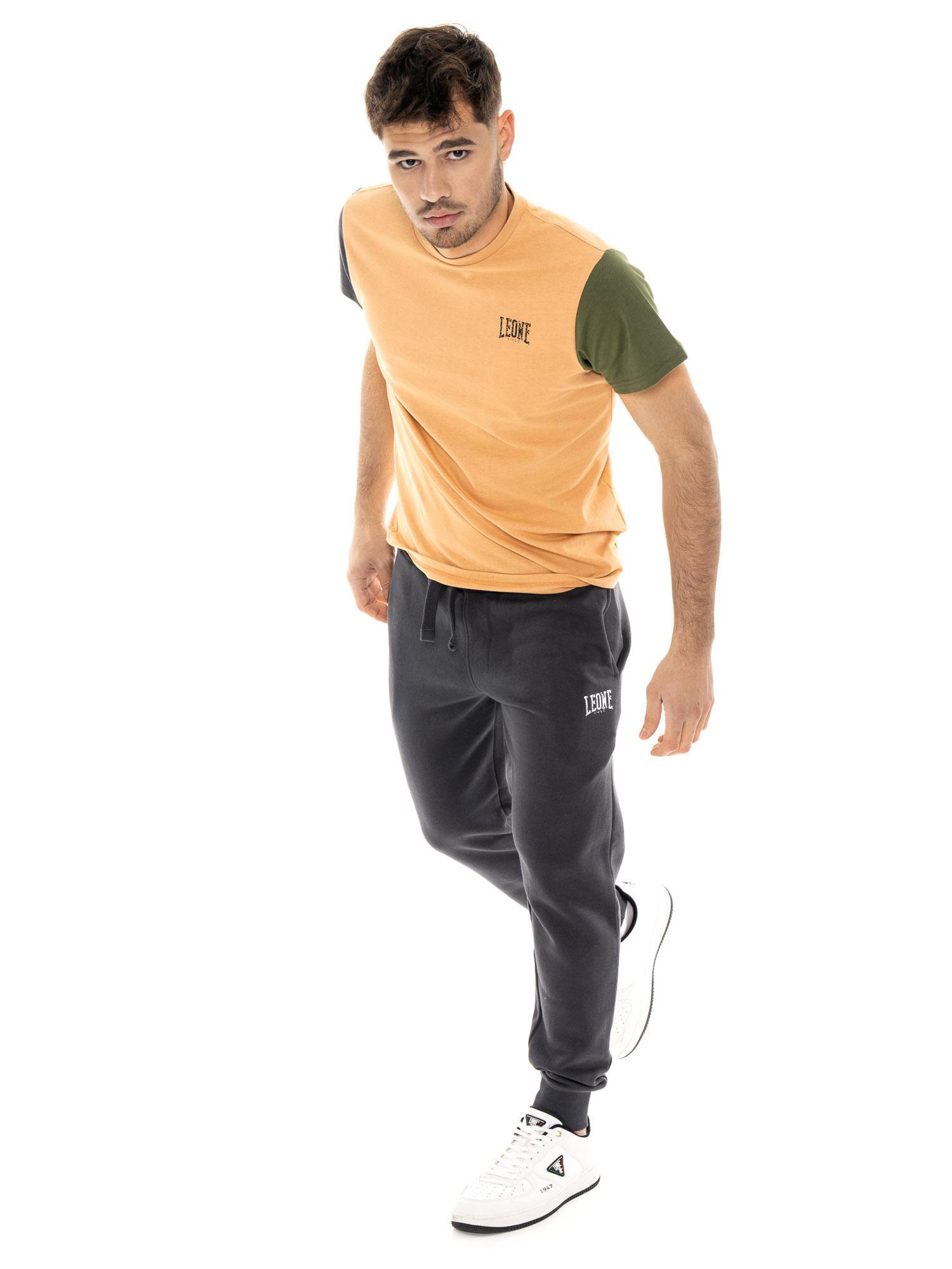 Pantalon de sport d'hiver pour homme Leone 1947 Color Block avec revers 5/5