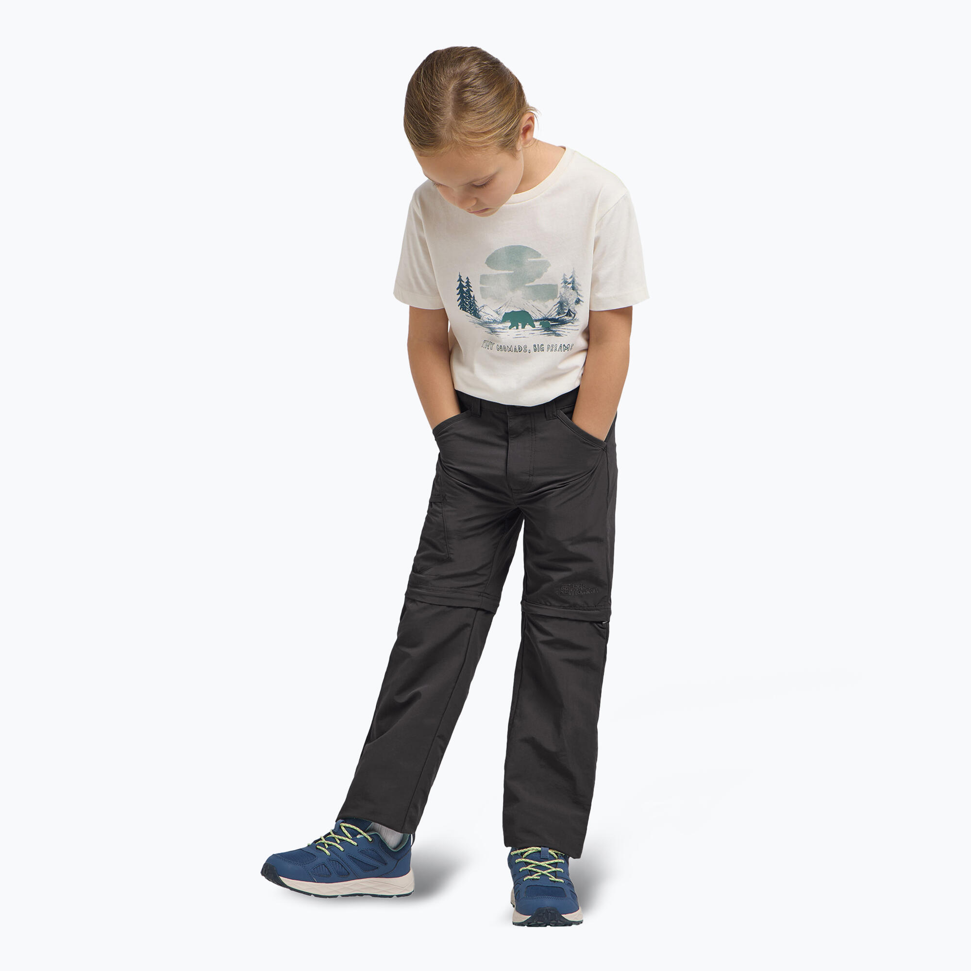 Pantaloni da trekking per bambini Jack Wolfskin Safari Zip Off 2/6