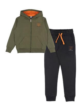 Survêtement d'hiver pour enfant Leone 1947 Neon avec capuche et zip