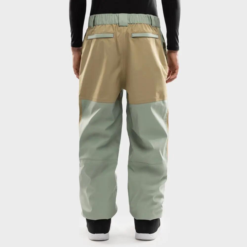 Pantalon de snowboard oversize homme P4 Yama Olive Green Vert 6/8