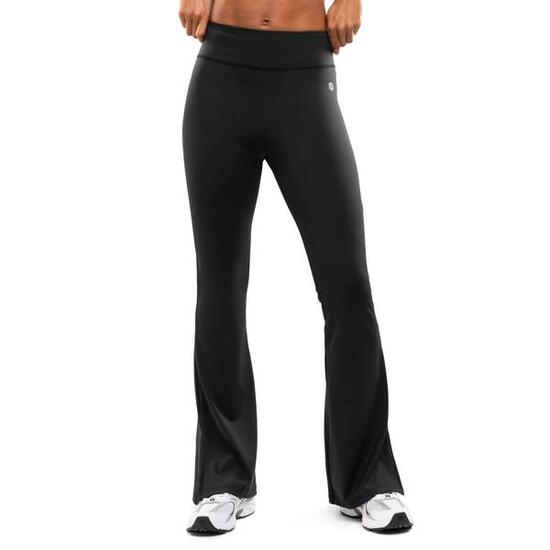 Legging de sport évasé femme Fitness Icardi Black Noir
