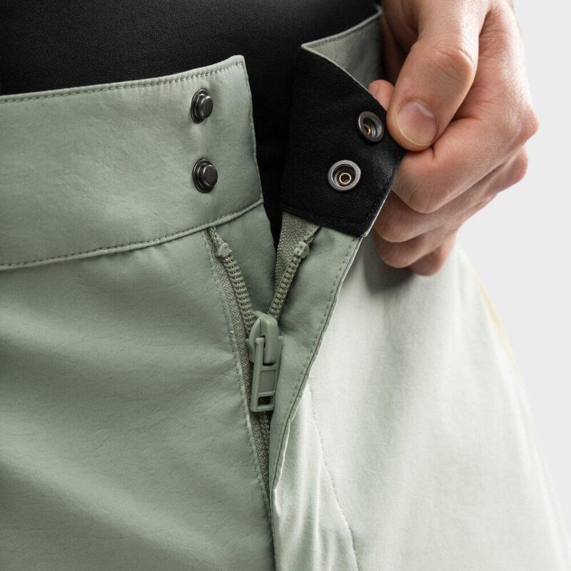 Pantaloni de snowboard supradimensionați pentru P4 Yama Olive Green Verde