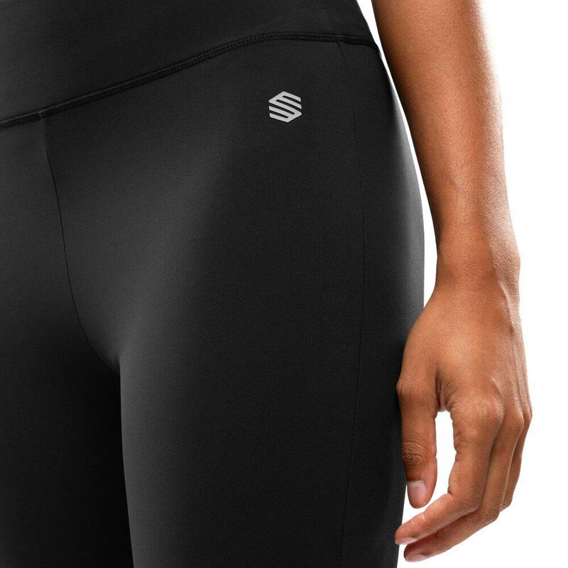 Colanți sport evazați, lungime completă, pentru femei Icardi Black Negru