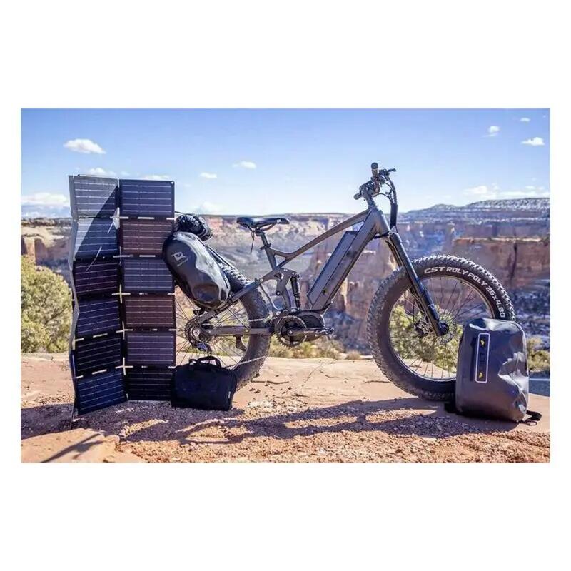 Chargeur panneau solaire pliable pour batterie connectique leader fox et smartph 4/4