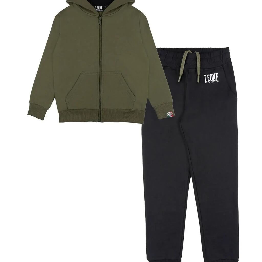 Leone 1947 Street Style Children's Winter Tracksuit with Hood and Zip