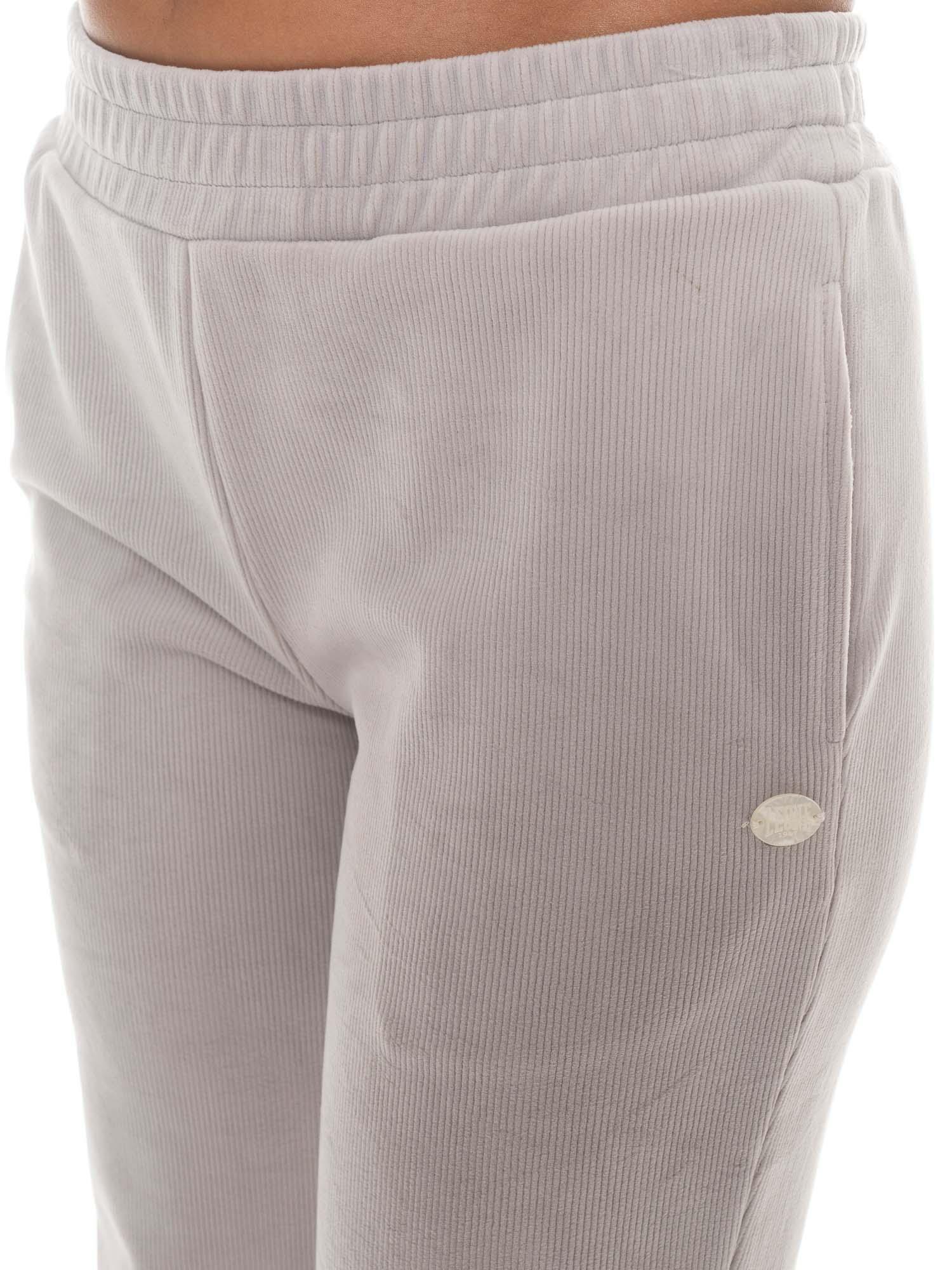Leone 1947 Glam Winter Damen Palazzohose aus gestreiftem Samt 3/7
