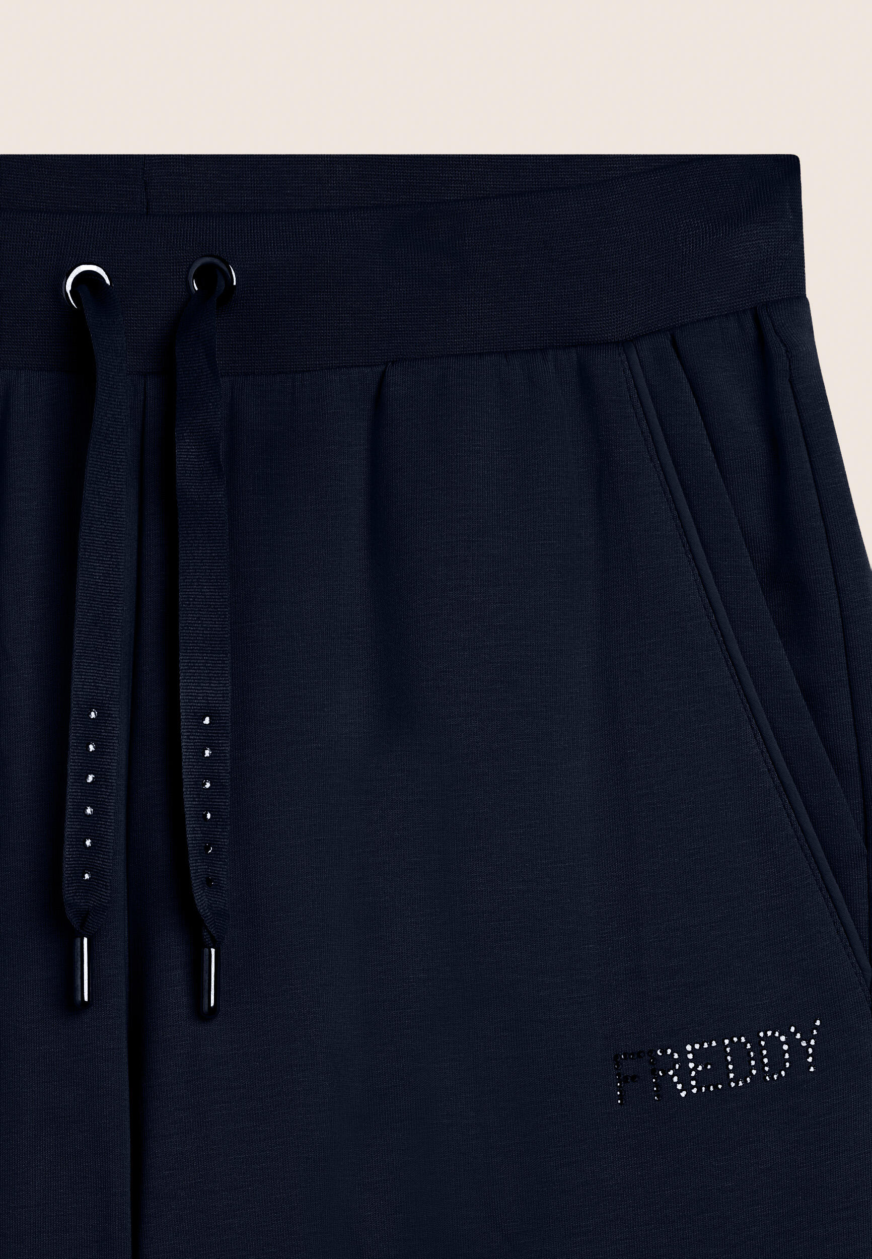 Pantaloni Sportivi con gamba Dritta e strass FREDDY 3/3
