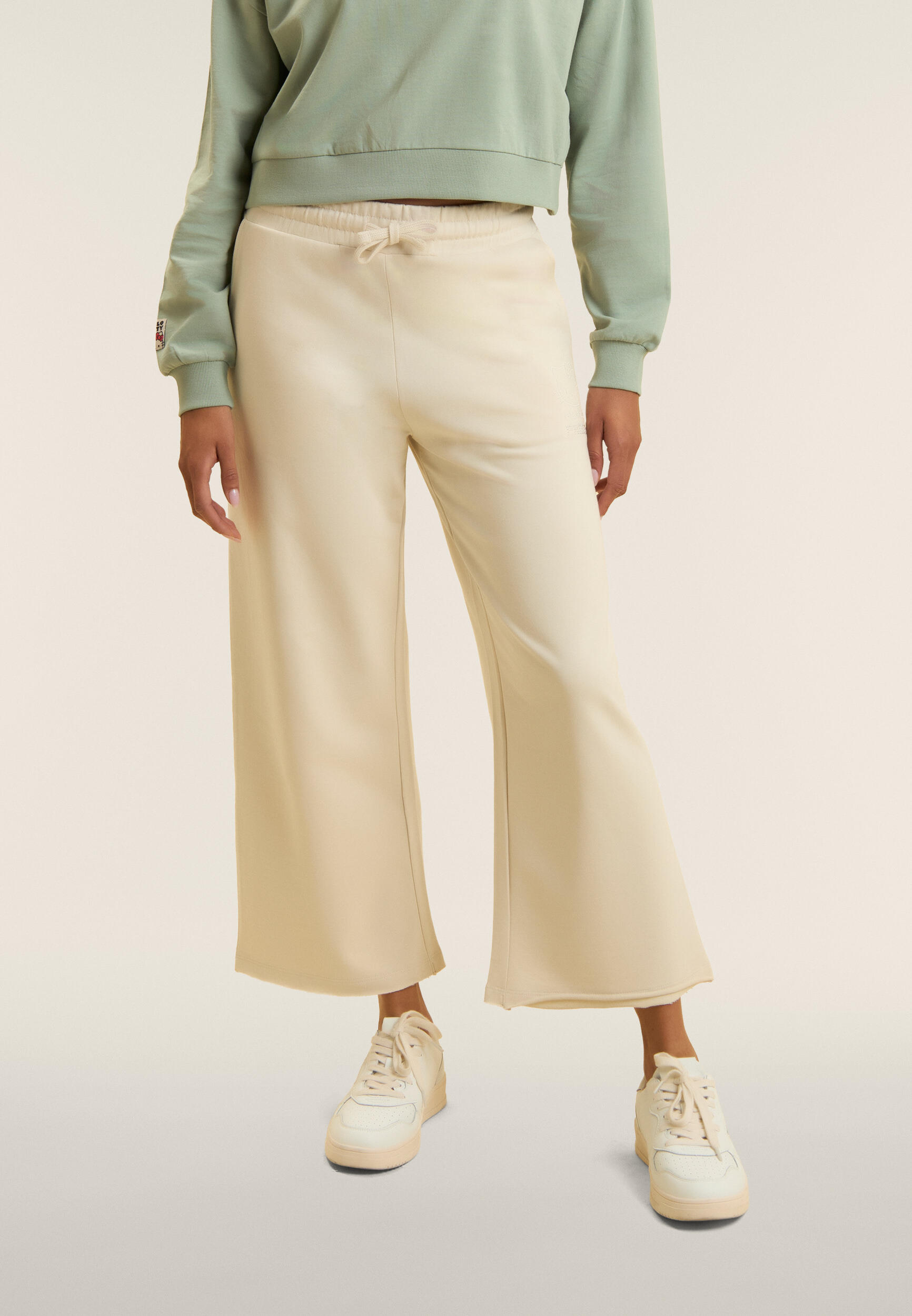 Pantaloni cropped wide leg Hello Kitty 2/4