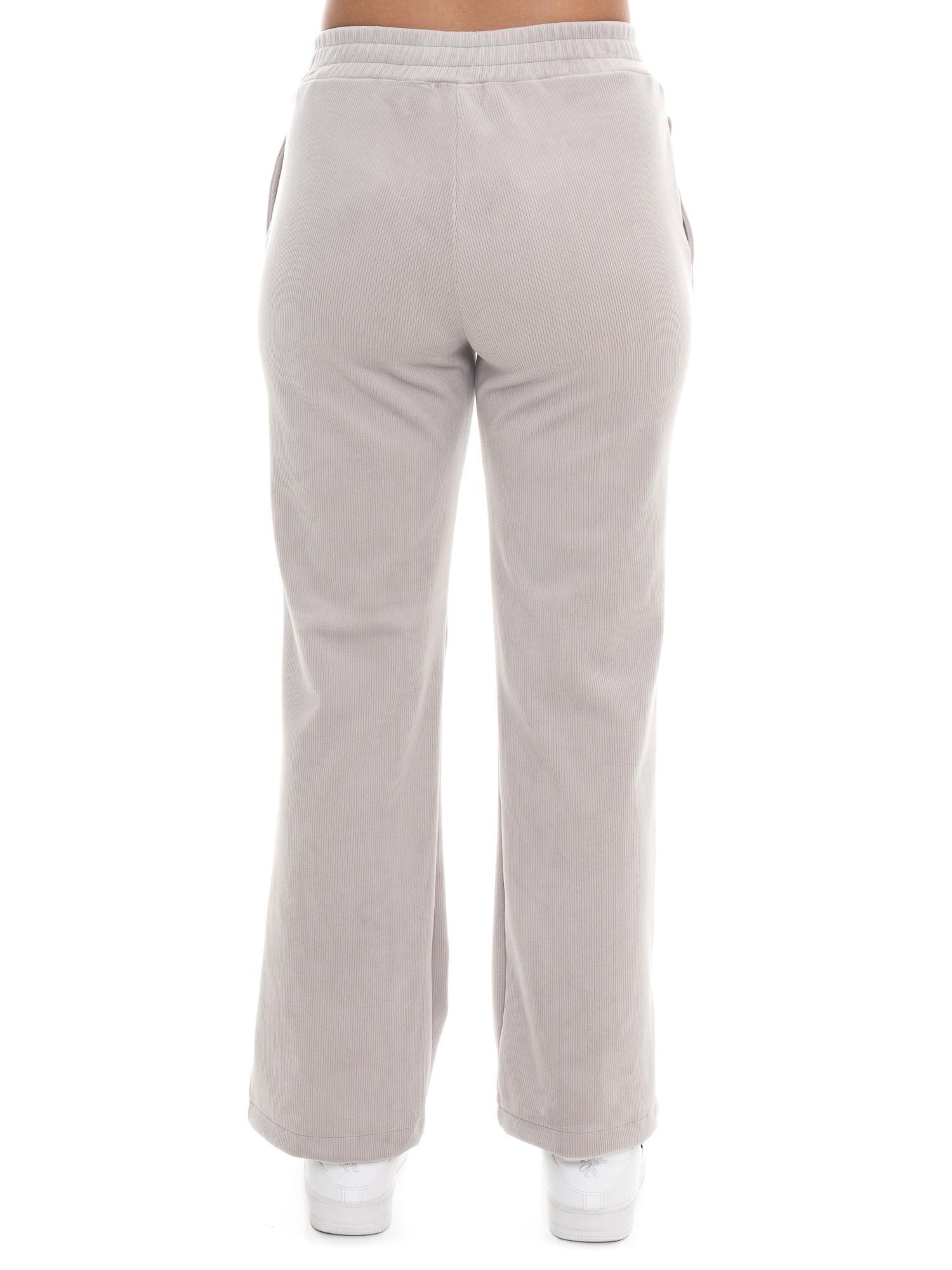 Leone 1947 Glam Winter Damen Palazzohose aus gestreiftem Samt 4/7