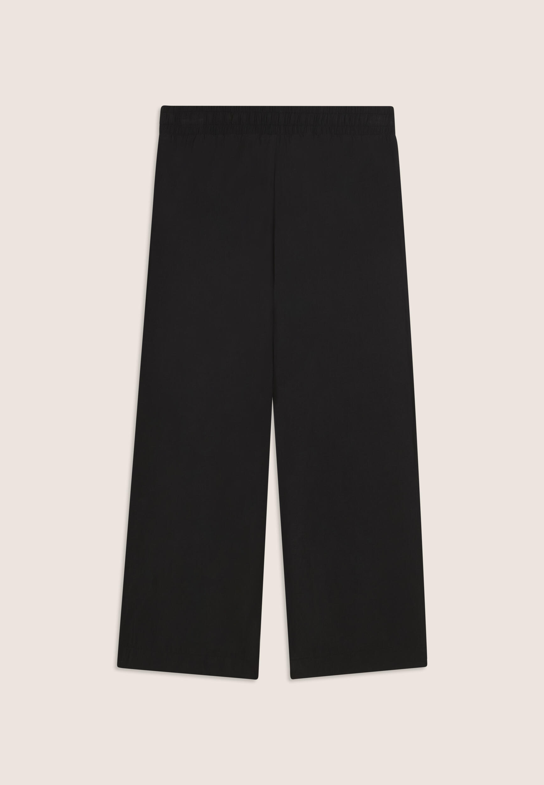 Pantaloni Sportivi Cropped con gamba Wide Leg e strass 2/3