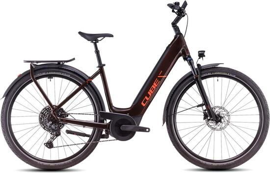 Bici Ibrida Elettrica TOURING HYBRID PRO 625 arancione