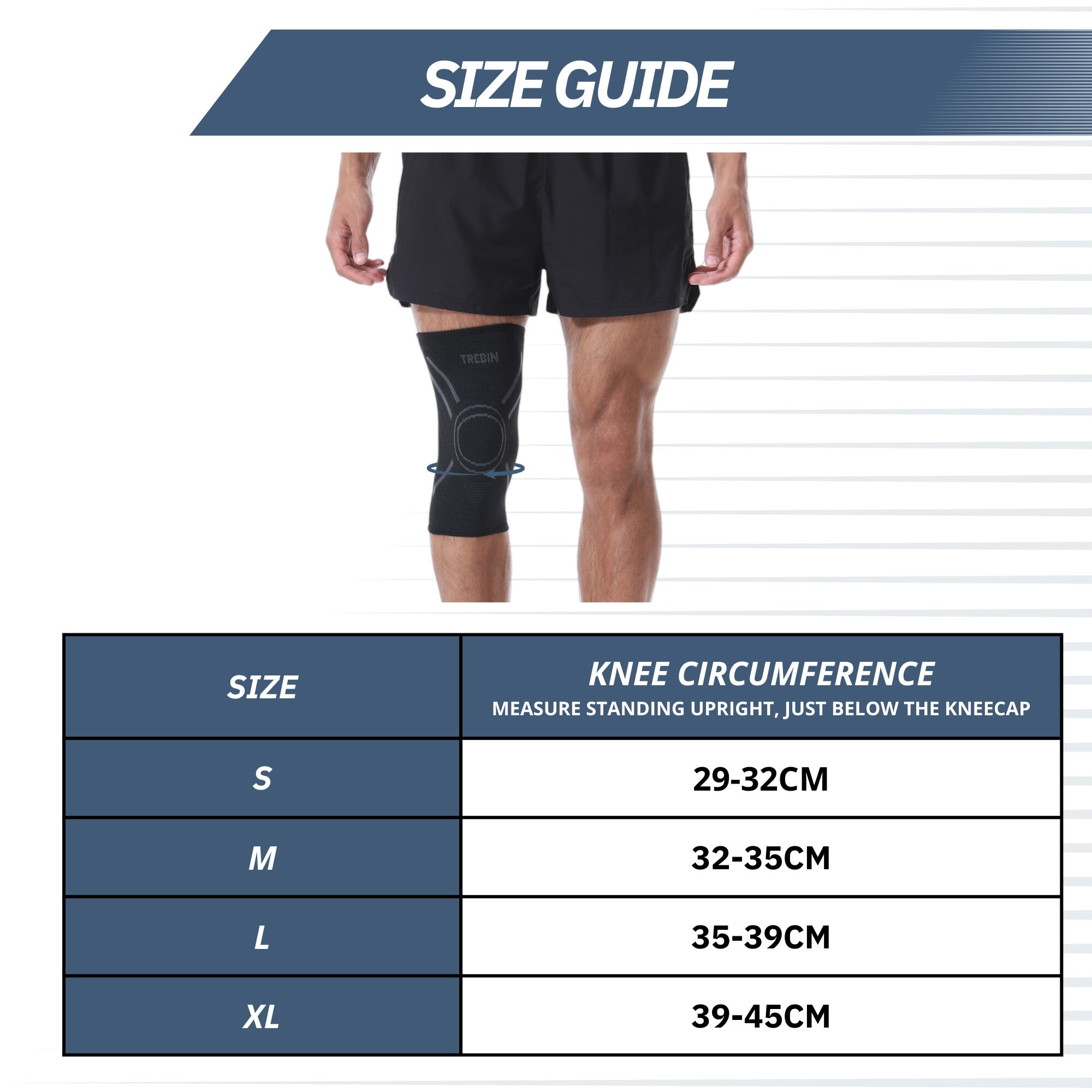 Genouillère de Compression – Knee Sleeve – Taille XL 7/7