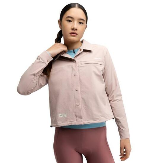 Women Cycling 's gravel summer overshirt Emberly Brown Brown