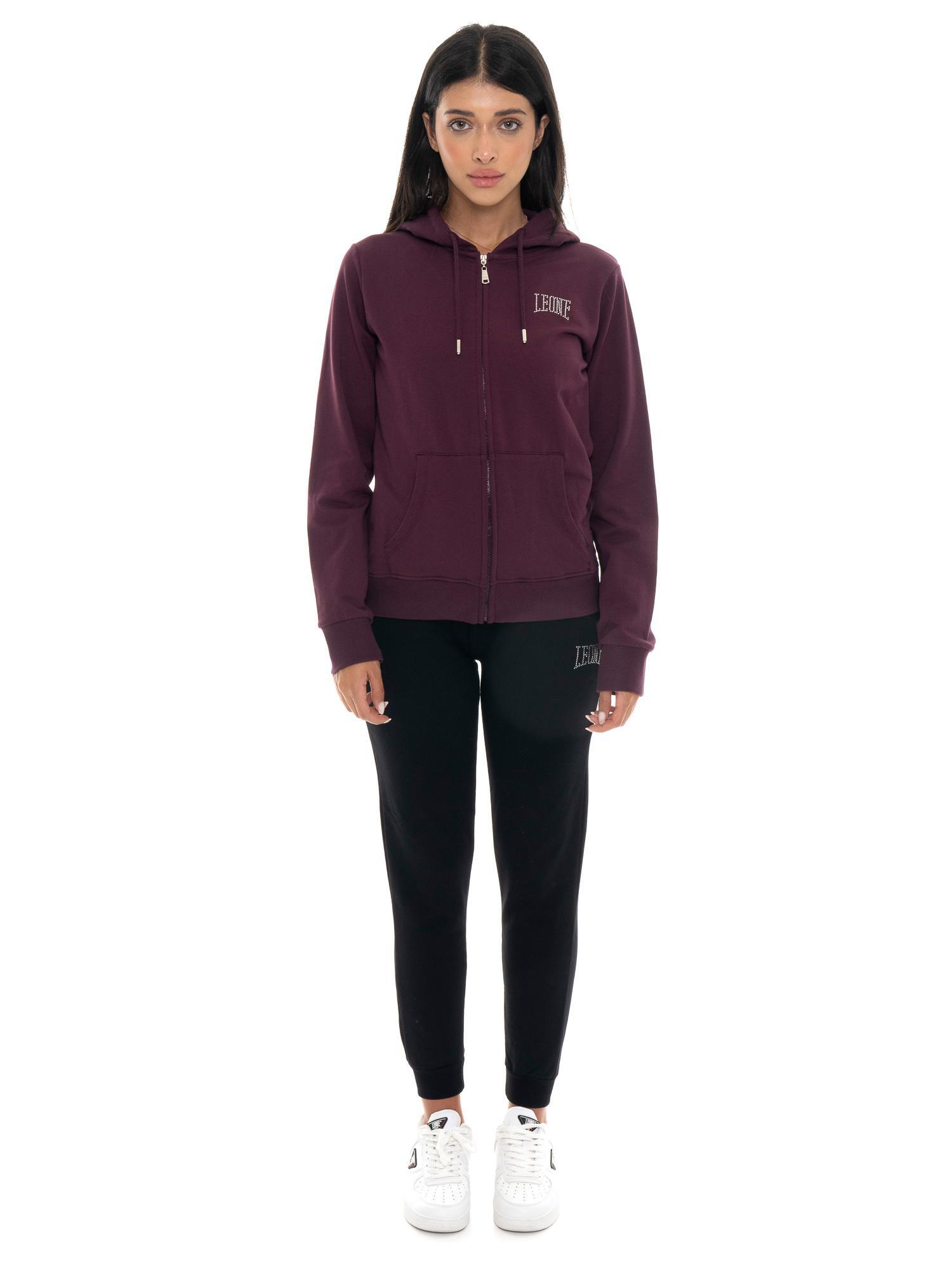 Chándal mujer Leone 1947 Apparel All You Need cremallera capucha puños invierno 6/7