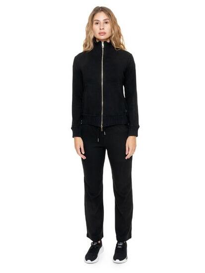 Tuta invernale da donna collo in piedi inserti in maglia Leone 1947 Warm Touch