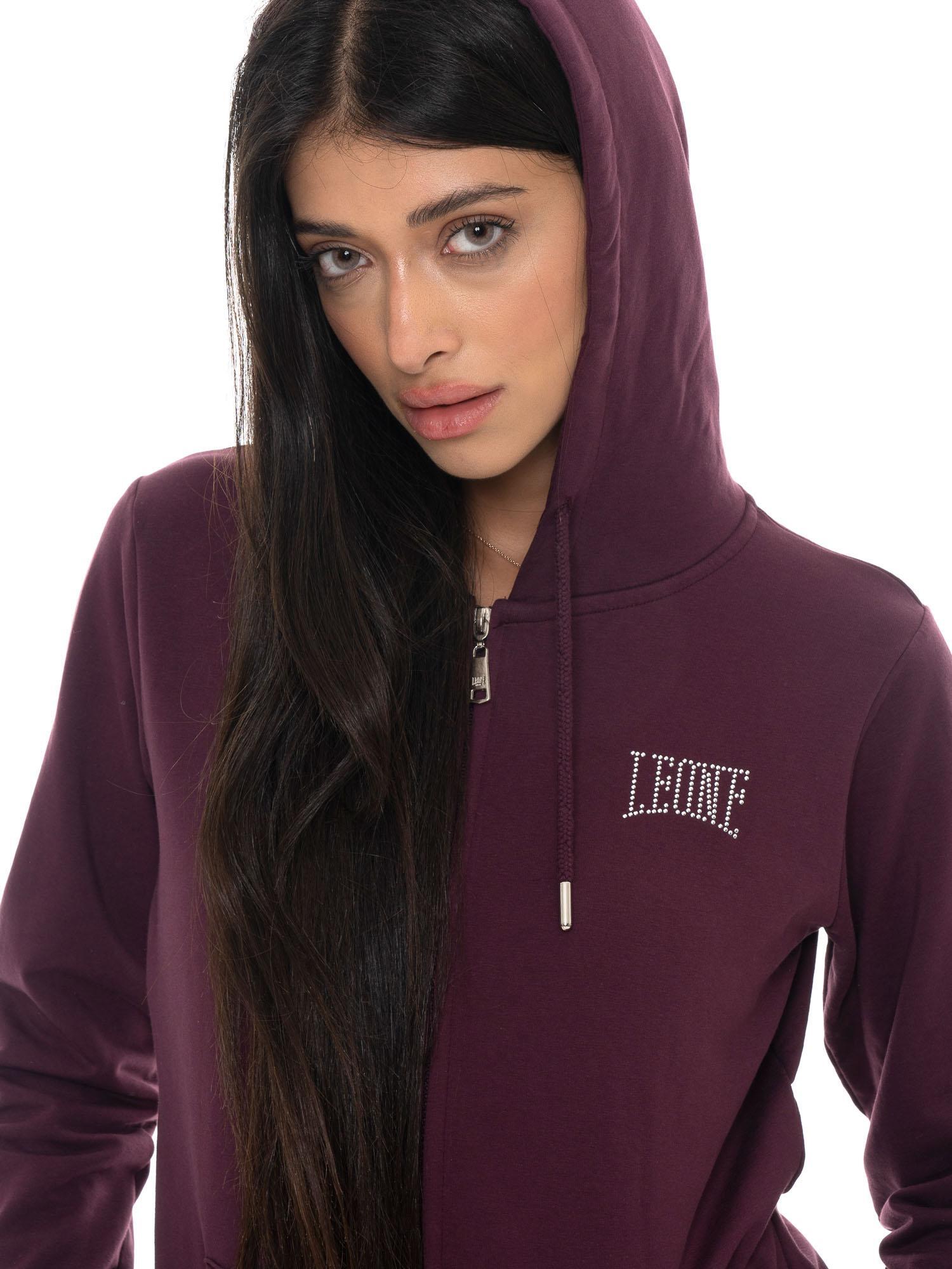 Chándal mujer Leone 1947 Apparel All You Need cremallera capucha puños invierno 5/7