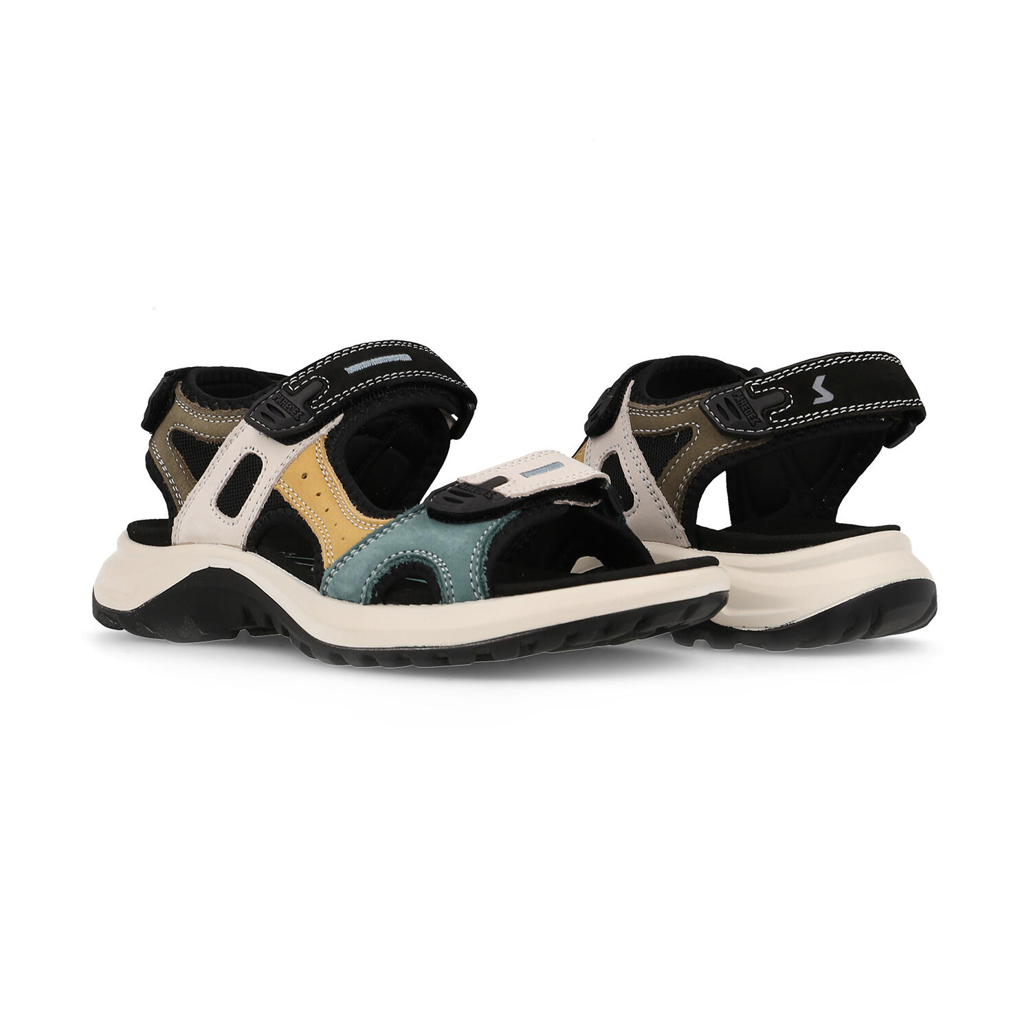 Sandalias outdoor mujer Banyotes mostaza 4/5