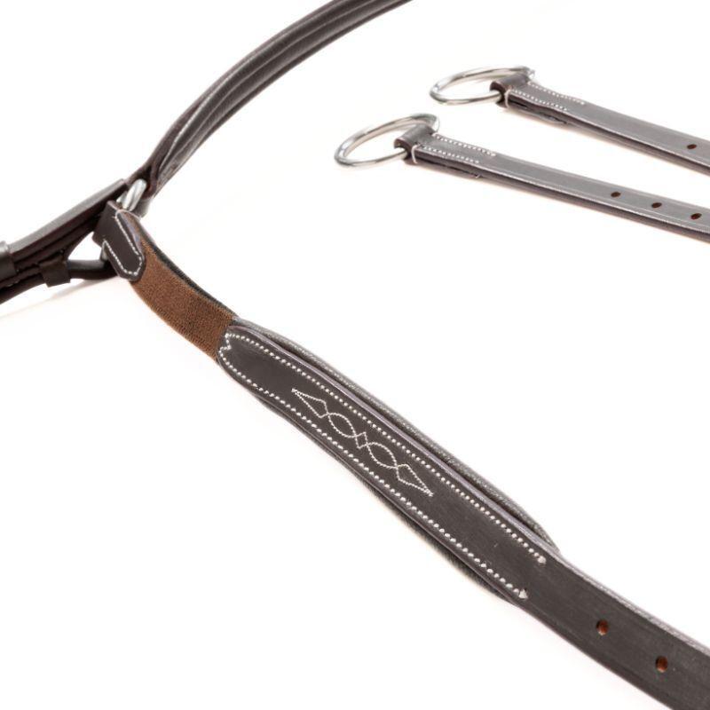Collar de caza para caballo alto con elástico Kavalkade Dexter 3/3