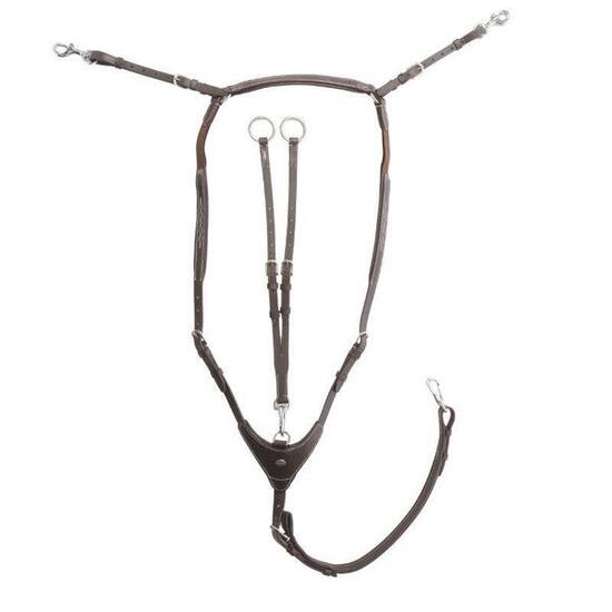 Collier de chasse pour cheval haut avec élastique Kavalkade Dexter