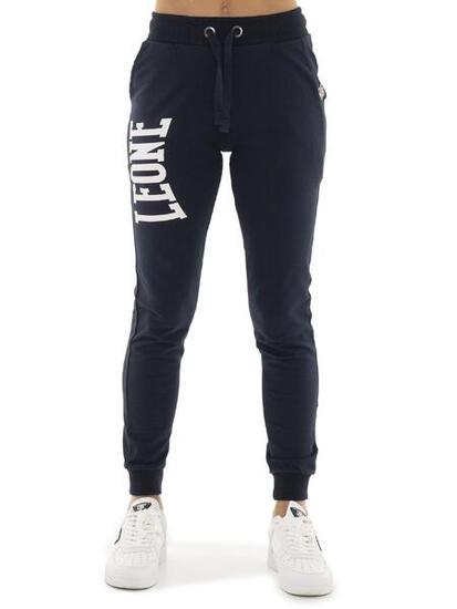 Pantalone da donna logo grande non garzato Leone Team Line