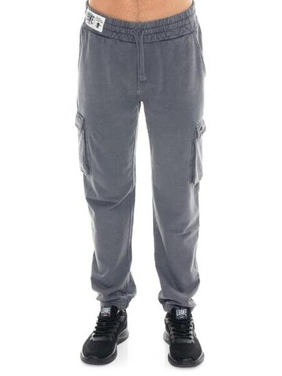 Pantalone cargo da uomo in Felpe con elastico al fondo Leone 1947 Vintage Dept.