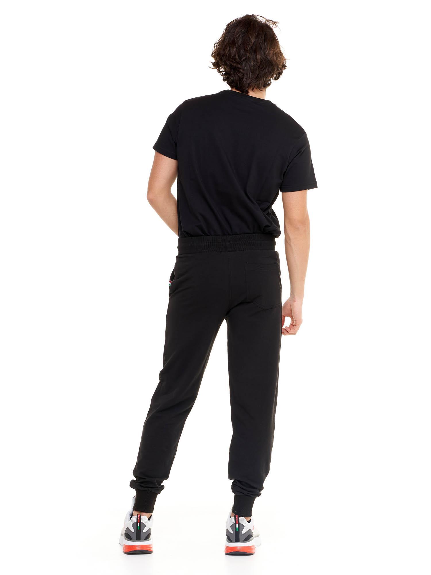 Pantaloni da uomo con logo grande in cotone non garzato Leone Basic 4/8