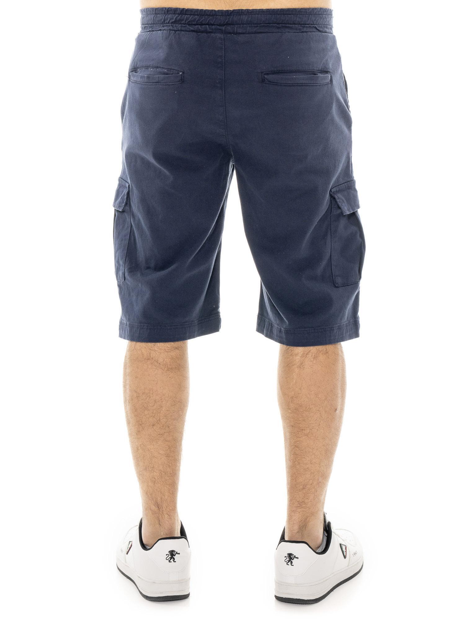 Bermuda cargo en sergé extensible Leone Easy pour homme 4/5