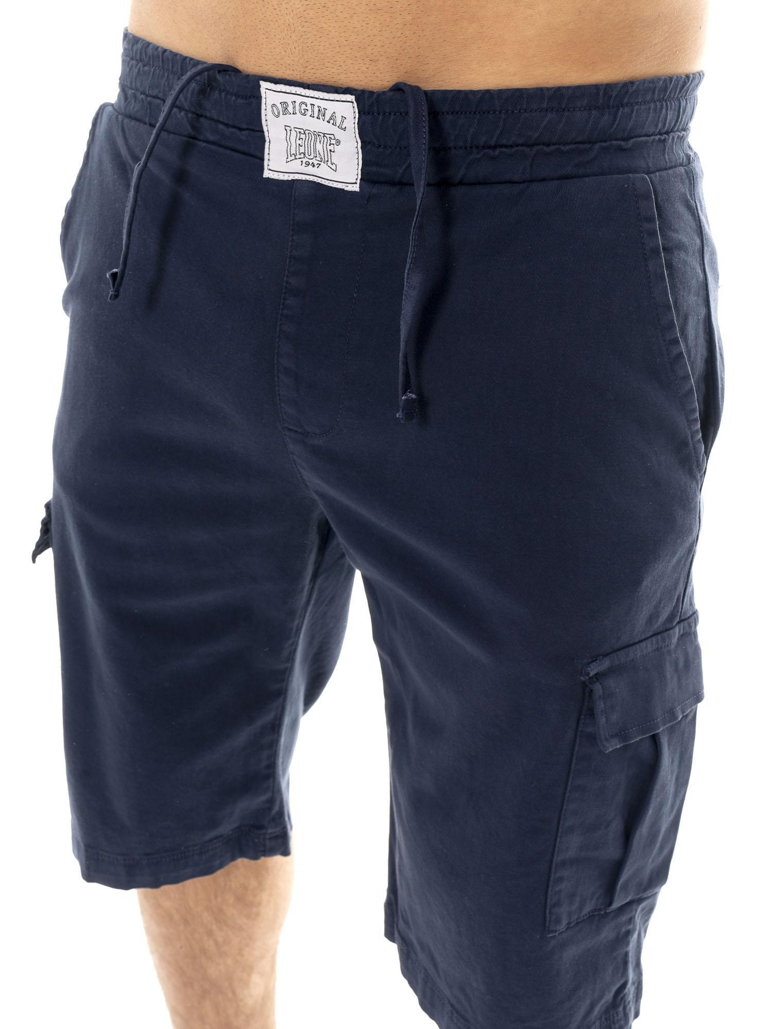 Bermuda cargo en sergé extensible Leone Easy pour homme 3/5