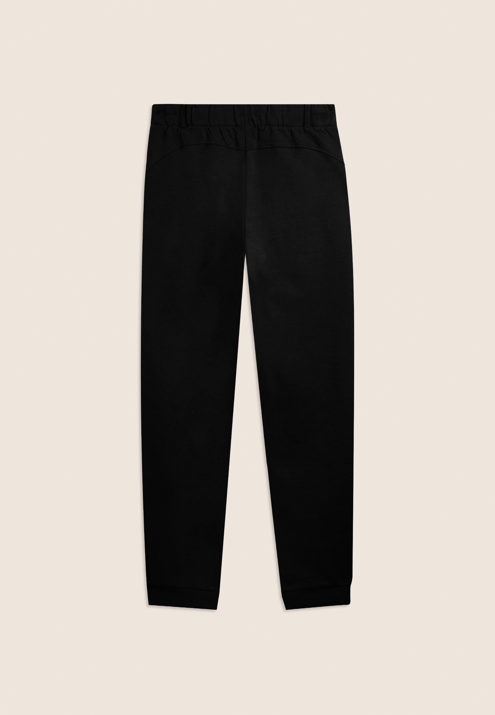 Pantalon de sport en jersey épais avec cordon de serrage et poignets 2/3